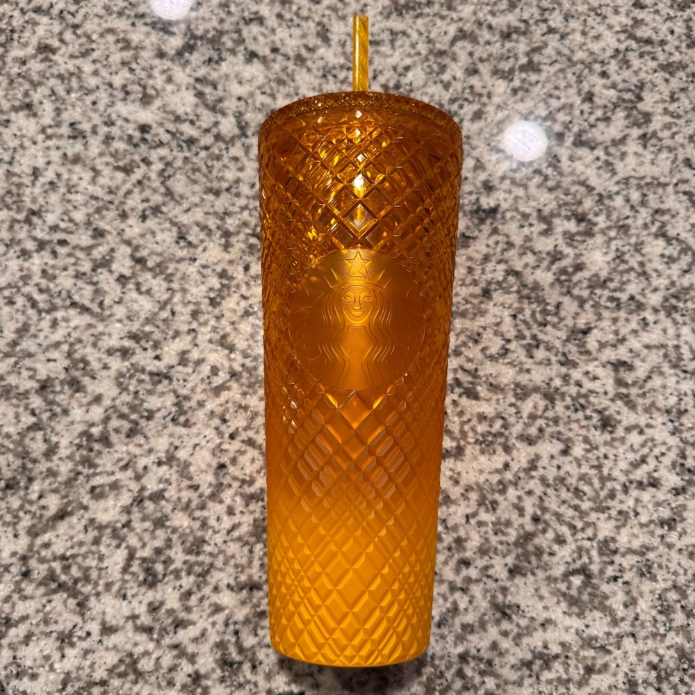 Starbucks 2022 Summer Orange Mango Ombre Jeweled Venti 24oz Cup/Tumbler